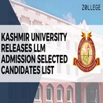 Kashmir University Releases LLM Admission Selected Candidates List
